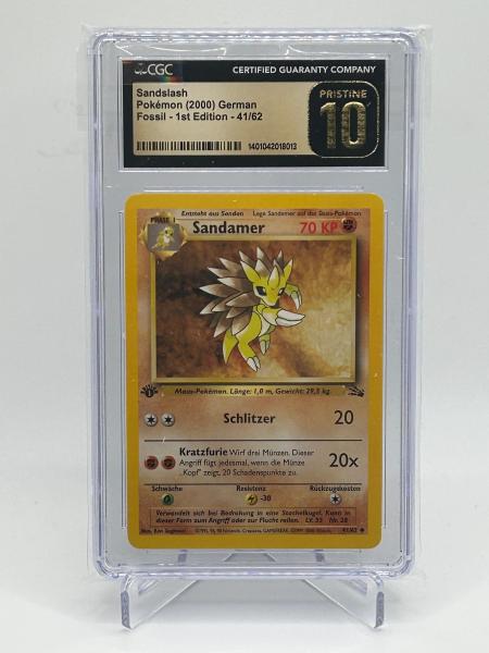 Sandamer Fossil 1ED CGC 10 German